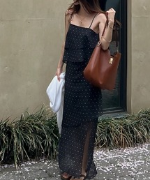 YUGA_YGMC Layered camisole dress