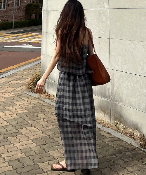 FREE STYLISTS(フリー スタイリスト)の「YUGA_YGMC Layered camisole dress(ワンピース・レディース・ブラック/ダークグレー/ライトグレー/オフホワイト・M/S)」の10枚目の写真