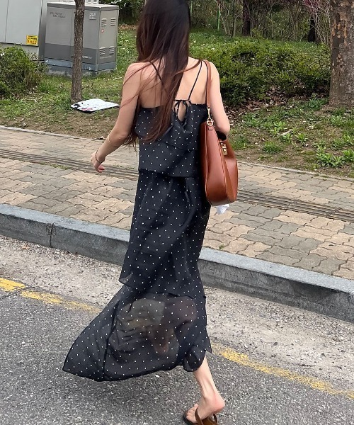 FREE STYLISTS(フリー スタイリスト)の「YUGA_YGMC Layered camisole dress(ワンピース・レディース・ブラック/ダークグレー/ライトグレー/オフホワイト・M/S)」の22枚目の写真