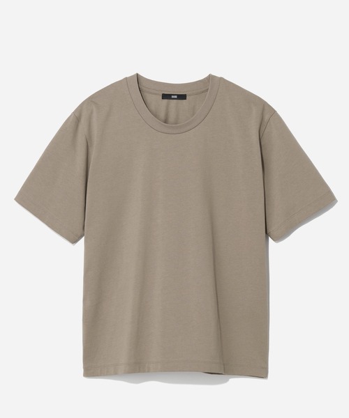 HARE（ハレ）の「ユルネックFINEFITカットソー(HARE)（Tシャツ/カットソー・メンズ・グレー/ホワイト/ベージュ/ブラック・SMALL/LARGE/MEDIUM）」の4枚目の写真