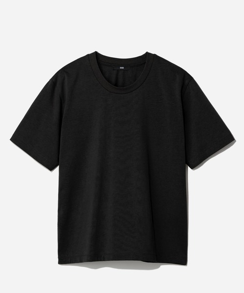 HARE（ハレ）の「ユルネックFINEFITカットソー(HARE)（Tシャツ/カットソー・メンズ・グレー/ホワイト/ベージュ/ブラック・SMALL/LARGE/MEDIUM）」の3枚目の写真