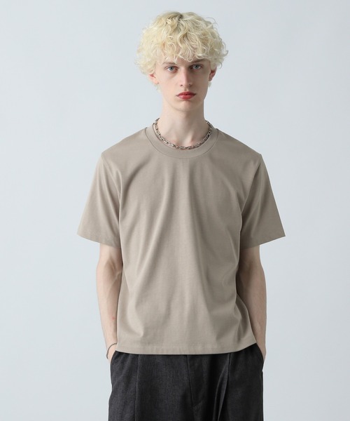 HARE（ハレ）の「ユルネックFINEFITカットソー(HARE)（Tシャツ/カットソー・メンズ・グレー/ホワイト/ベージュ/ブラック・SMALL/LARGE/MEDIUM）」の19枚目の写真