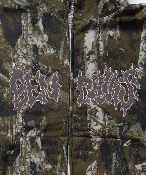 BEN DAVIS（ベンデイビス）の「【BEN DAVIS（ベンデイビス）】 JAGGED LOGO ZIP HOODIE /パーカー ジップパーカー ダブルジップ 短丈 刺繍 裏起毛（パーカー・メンズ・ブラック/アッシュグレー/その他1・X-LARGE/LARGE/MEDIUM）」の15枚目の写真