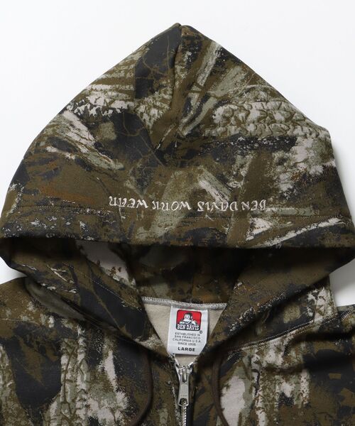 BEN DAVIS（ベンデイビス）の「【BEN DAVIS（ベンデイビス）】 JAGGED LOGO ZIP HOODIE /パーカー ジップパーカー ダブルジップ 短丈 刺繍 裏起毛（パーカー・メンズ・ブラック/アッシュグレー/その他1・X-LARGE/LARGE/MEDIUM）」の16枚目の写真