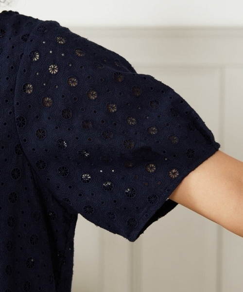 セール】【2WAY】アイレットコットンレースブラウス（シャツ/ブラウス