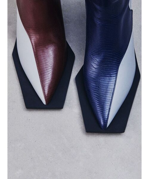 SQUARE EDGE POINTED BOOTS / スクエアエッジポインティドブーツ