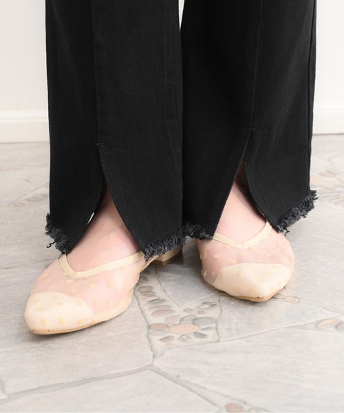 ZOZOMARKET（ゾゾマーケット）の「ZOZOMARKET by Aimeri-裾スリットフレアデニムパンツ（デニムパンツ・レディース・ネイビー/ブラック・マルチサイズ）」の22枚目の写真