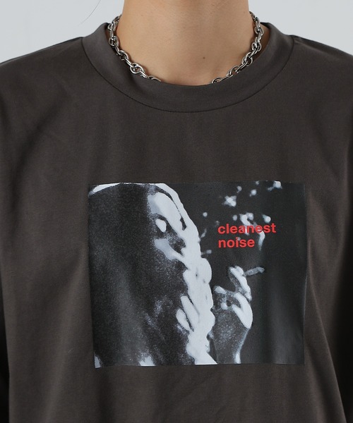 COLONY 2139(コロニートゥーワンスリーナイン)の「裾ラウンドフォトプリントTシャツ(Tシャツ/カットソー・レディース・ホワイト/チャコールグレー・FREE)」の22枚目の写真