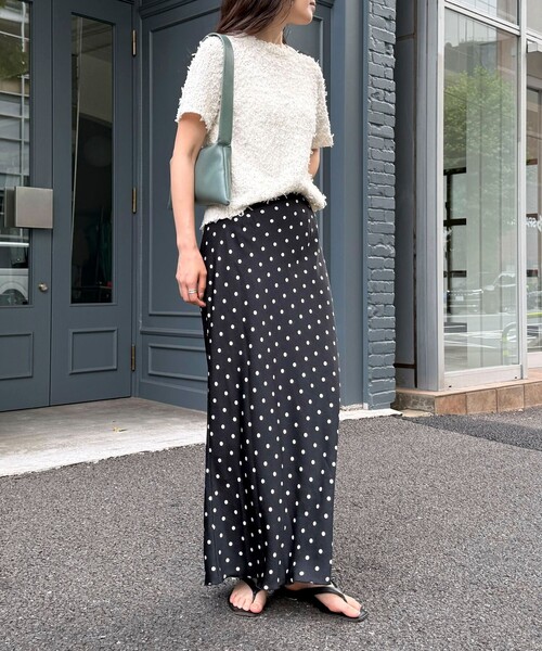 fredy emue（フレディエミュ）の「ワッシャーサテンドットスカート（スカート・レディース・ブラウン系その他/ブラック系その他・36/38）」の21枚目の写真