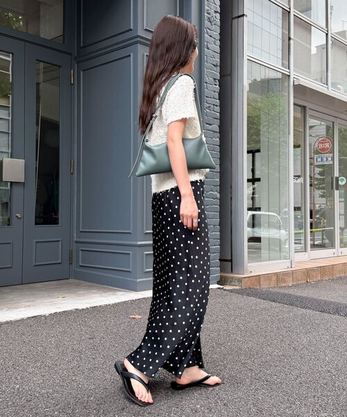 fredy emue（フレディエミュ）の「ワッシャーサテンドットスカート（スカート・レディース・ブラウン系その他/ブラック系その他・36/38）」の22枚目の写真