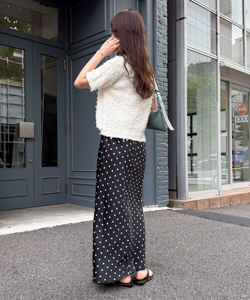 スカート emu ワッシャーサテンドットスカート（スカート）｜fredy emue