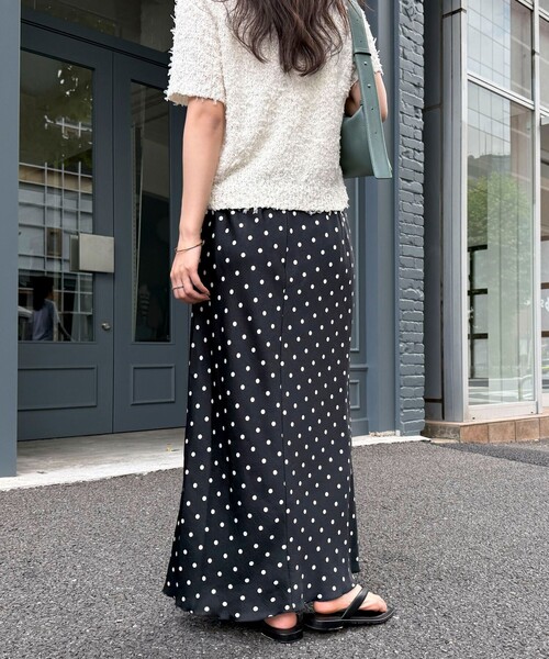 セール】ワッシャーサテンドットスカート（スカート）｜fredy emue