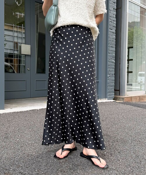 セール】ワッシャーサテンドットスカート（スカート）｜fredy emue