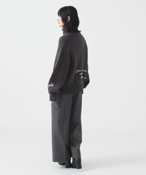 B:MING by BEAMS（ビーミングバイビームス）の「ウールライク カーゴパンツ（S～L）（カーゴパンツ・レディース・ブラウン/ブラック/グレー・SMALL/MEDIUM/LARGE）」の11枚目の写真