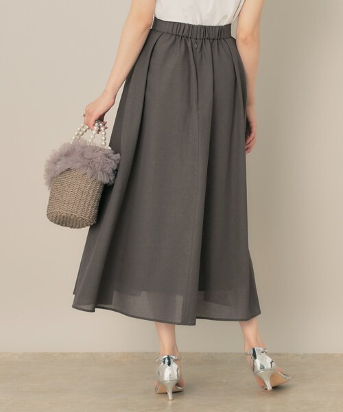 couture brooch（クチュールブローチ）の「【きれいめ・シアー・通勤】パレットボイルロングスカート（スカート・レディース・ピンク系/チャコールグレー/オリーブ・36/38/40/42）」の9枚目の写真