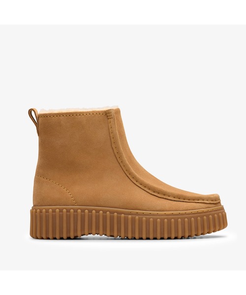 Clarks(クラークス)の「Torhill Cozy / トーヒルコージー(ライトタンラインド)(ブーツ・レディース・ライトブラウン・UK5/UK3/UK4.5/UK3.5/UK5.5/UK4/UK6)」の1枚目の写真