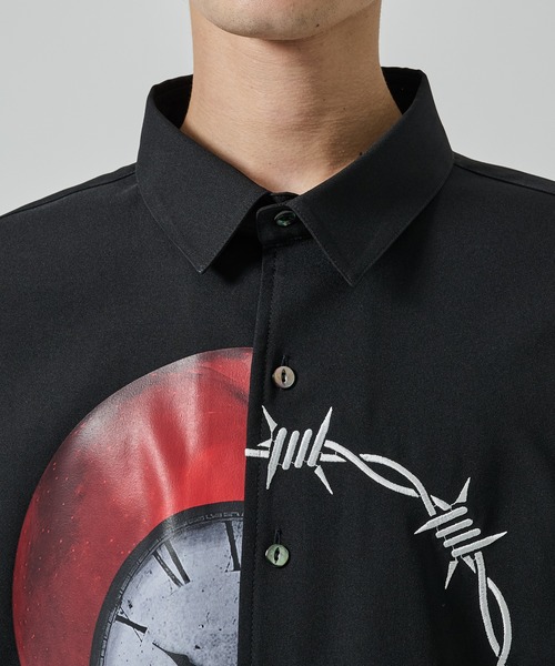 SHAREEF（シャリーフ）の「【SHAREEF】APPLE×YUSHITESSEN SH（シャツ/ブラウス・メンズ・ホワイト/ブラック・1/2）」の19枚目の写真