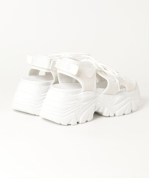 LOVEHUNTER（ラブハンター）の「+7cm 軽量厚底 スポーツサンダル（サンダル・レディース・ホワイト系1/ホワイト系2/ブラック系2/ブラック系1・SS/S/M/L/LL）」の5枚目の写真