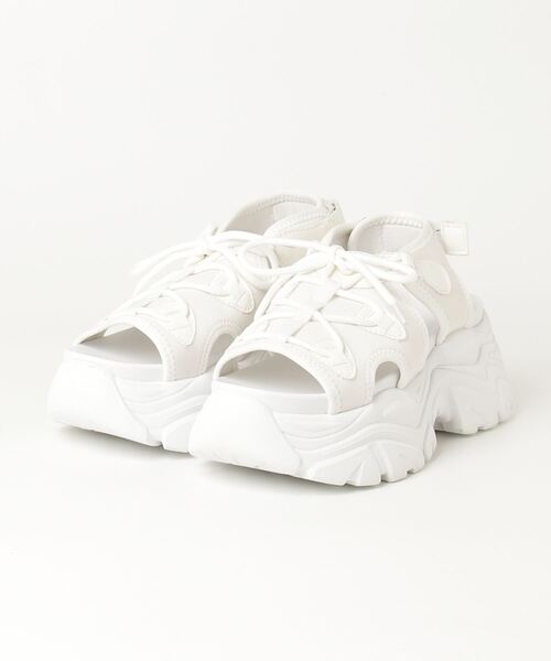 LOVEHUNTER（ラブハンター）の「+7cm 軽量厚底 スポーツサンダル（サンダル・レディース・ホワイト系1/ホワイト系2/ブラック系2/ブラック系1・SS/S/M/L/LL）」の8枚目の写真