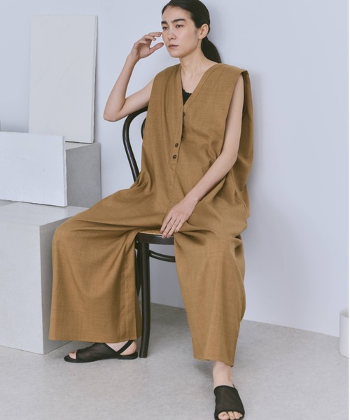 FRAMeWORKフレームワーク Vネックオールインワン FRAMeWORK（フレーム