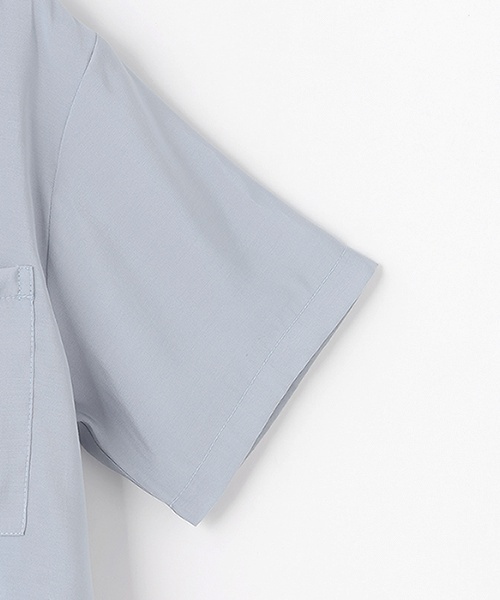 LOVETOXIC（ラブトキシック）の「シアーシャツJKセットアップ（セットアップ・キッズ・サックスブルー/チャコール・130cm/M:150cm/L:160cm/S:140cm）」の7枚目の写真