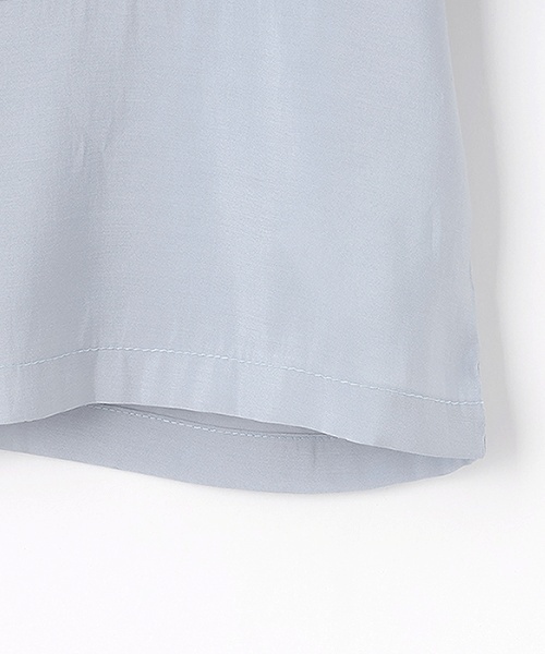 LOVETOXIC（ラブトキシック）の「シアーシャツJKセットアップ（セットアップ・キッズ・サックスブルー/チャコール・130cm/M:150cm/L:160cm/S:140cm）」の8枚目の写真