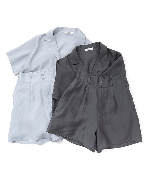 LOVETOXIC（ラブトキシック）の「シアーシャツJKセットアップ（セットアップ・キッズ・サックスブルー/チャコール・130cm/M:150cm/L:160cm/S:140cm）」の14枚目の写真