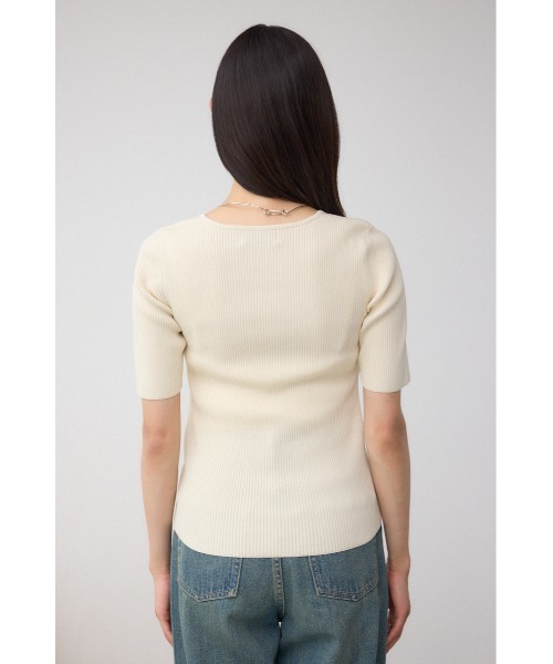 AZUL by moussy(アズールバイマウジー)の「ビスチェレイヤードデザインニット(ニット/セーター・レディース・ボルドー/アイボリー/ブラック・FREE)」の21枚目の写真