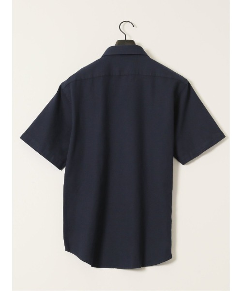 m.f.editorial(エムエフエディトリアル)の「【綿100%】m.f.エディトリアル メンズ ドビー ボタンダウン半袖シャツ(シャツ/ブラウス・メンズ・ネイビー/ホワイト・MEDIUM/X-LARGE/LARGE)」の5枚目の写真