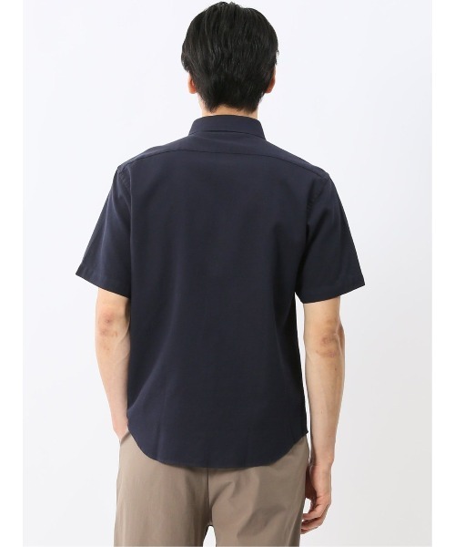 m.f.editorial(エムエフエディトリアル)の「【綿100%】m.f.エディトリアル メンズ ドビー ボタンダウン半袖シャツ(シャツ/ブラウス・メンズ・ネイビー/ホワイト・MEDIUM/X-LARGE/LARGE)」の15枚目の写真