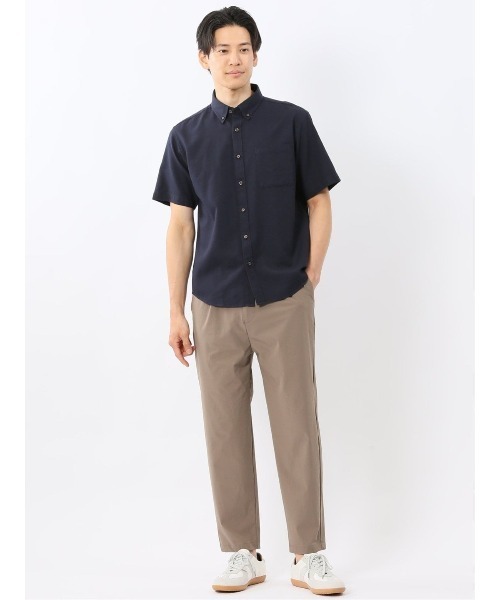 m.f.editorial(エムエフエディトリアル)の「【綿100%】m.f.エディトリアル メンズ ドビー ボタンダウン半袖シャツ(シャツ/ブラウス・メンズ・ネイビー/ホワイト・MEDIUM/X-LARGE/LARGE)」の17枚目の写真