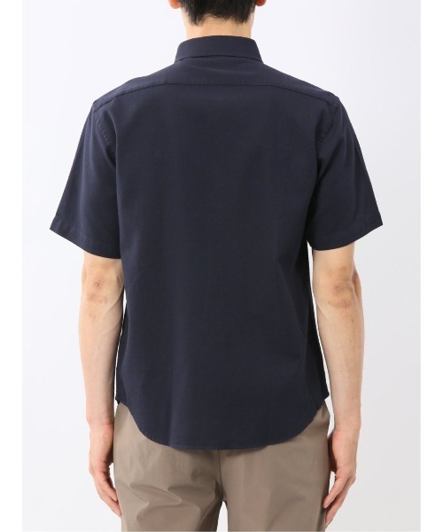 m.f.editorial(エムエフエディトリアル)の「【綿100%】m.f.エディトリアル メンズ ドビー ボタンダウン半袖シャツ(シャツ/ブラウス・メンズ・ネイビー/ホワイト・MEDIUM/X-LARGE/LARGE)」の20枚目の写真