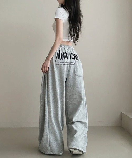 セール】バックプリントスエットパンツ（スウェットパンツ