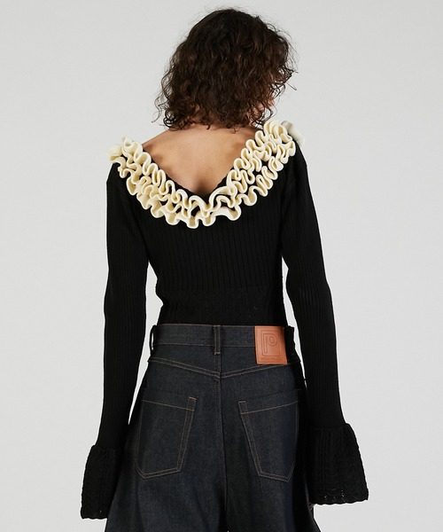 フリルニットボディスーツ / Frill Knit Bodysuit（その他トップス
