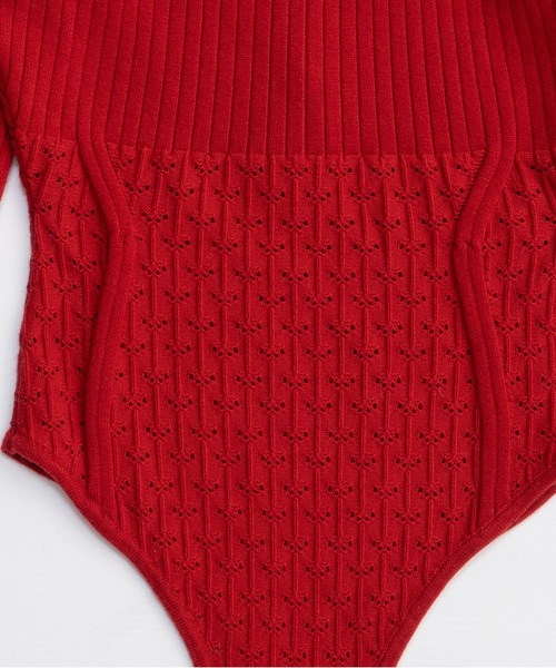 フリルニットボディスーツ / Frill Knit Bodysuit（その他トップス