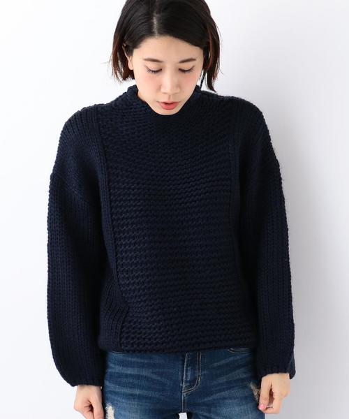 Another Edition(アナザーエディション)の「★★ロービングニットプルオーバー/ AEBC W/ACロービングPO◆(ニット/セーター・レディース・オフホワイト/ネイビー・フリー)」の1枚目の写真