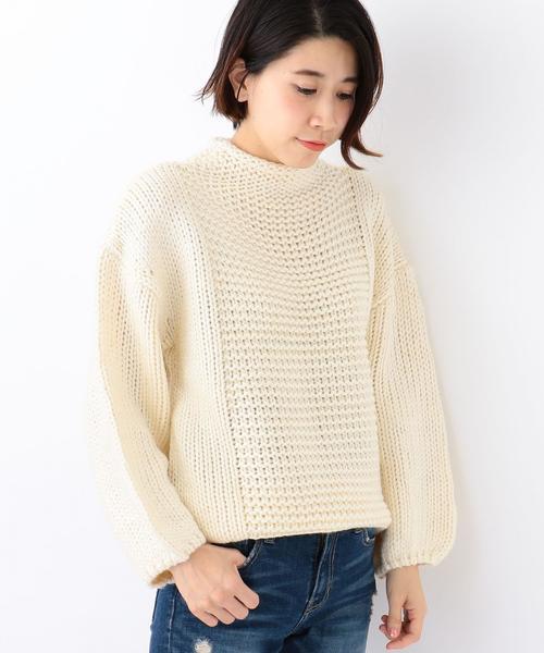 Another Edition(アナザーエディション)の「★★ロービングニットプルオーバー/ AEBC W/ACロービングPO◆(ニット/セーター・レディース・オフホワイト/ネイビー・フリー)」の2枚目の写真