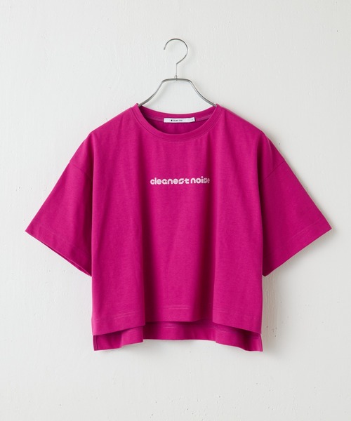 COLONY 2139(コロニートゥーワンスリーナイン)の「cleanestワイドクロップドTシャツ(Tシャツ/カットソー・レディース・ローズ/ブラック/ホワイト/ライトグレー・FREE)」の4枚目の写真