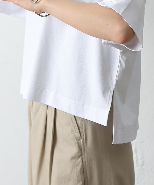 COLONY 2139(コロニートゥーワンスリーナイン)の「cleanestワイドクロップドTシャツ(Tシャツ/カットソー・レディース・ローズ/ブラック/ホワイト/ライトグレー・FREE)」の13枚目の写真