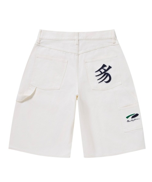 PUMA(プーマ)の「PUMA/プーマ PUMA × BlackEyePatch KANJI ツイル ペインター ショーツ 636085(その他パンツ・メンズ・グリーン/ホワイト・M/L/XL)」の1枚目の写真