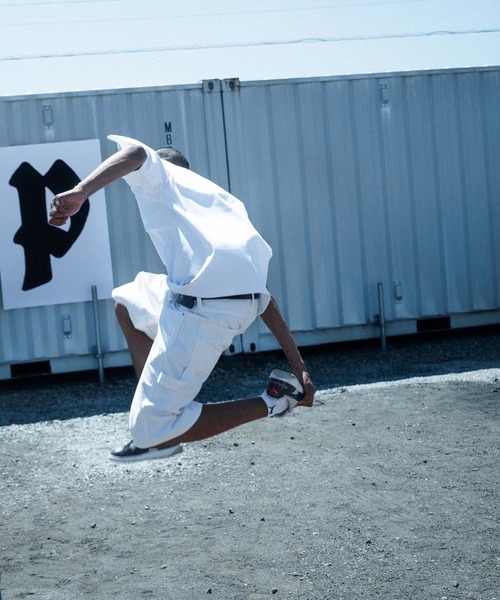 PUMA(プーマ)の「PUMA/プーマ PUMA × BlackEyePatch KANJI ツイル ペインター ショーツ 636085(その他パンツ・メンズ・グリーン/ホワイト・M/L/XL)」の4枚目の写真