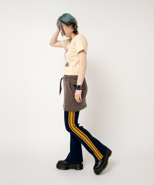 RNA(アールエヌエー)の「M2510 ハグベアワッフルちびT(Tシャツ/カットソー・レディース・クリーム/カモフラージュ/サックスブルー・MEDIUM)」の13枚目の写真