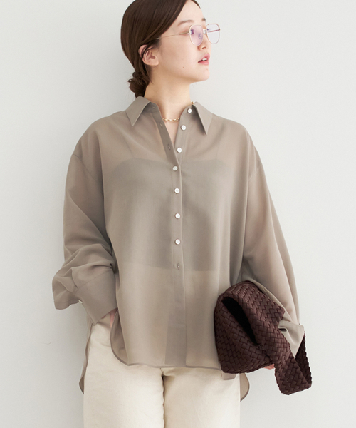 IENA（イエナ）の「シアーボイルシャツ（シャツ/ブラウス）」 - WEAR