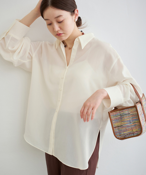 IENA（イエナ）の「シアーボイルシャツ（シャツ/ブラウス）」 - WEAR