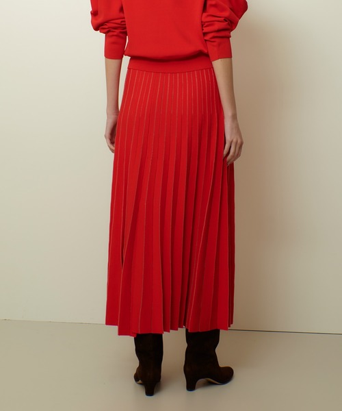 allureville（アルアバイル）の「ソウバリシアーコンビプリーツスカート（スカート・レディース・アイボリー/レッド/ネイビー・2）」の7枚目の写真