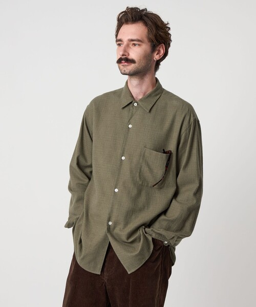 mylan Multi Sleeve Shirt | Stone シャツ mylan Multi Sleeve Shirt | Stone シャツ