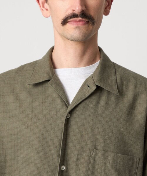 Steven Alan（スティーブンアラン）の「＜Steven Alan＞ ネル マイクロチェック オープンカラー シャツ BOX（シャツ/ブラウス・メンズ・オリーブ/ブラック・S/XL/L/M）」の15枚目の写真