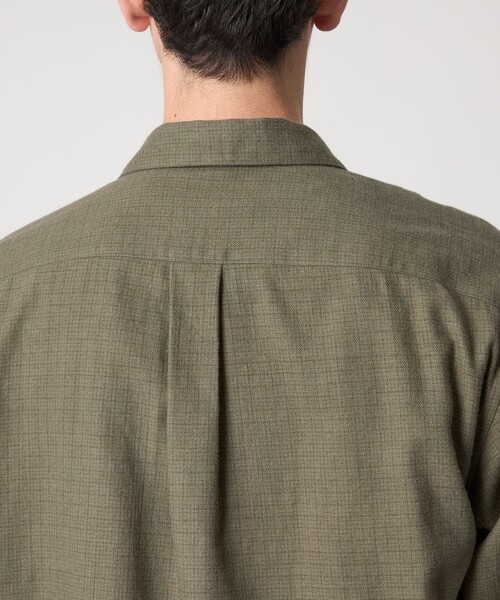 Steven Alan（スティーブンアラン）の「＜Steven Alan＞ ネル マイクロチェック オープンカラー シャツ BOX（シャツ/ブラウス・メンズ・オリーブ/ブラック・S/XL/L/M）」の19枚目の写真