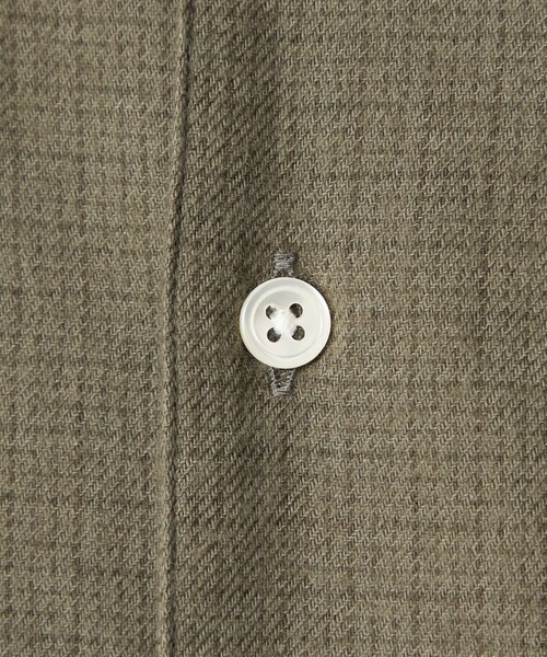 Steven Alan＞ ネル マイクロチェック オープンカラー シャツ BOX