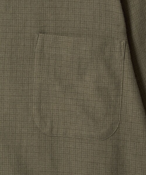 Steven Alan（スティーブンアラン）の「＜Steven Alan＞ ネル マイクロチェック オープンカラー シャツ BOX（シャツ/ブラウス・メンズ・オリーブ/ブラック・S/XL/L/M）」の9枚目の写真